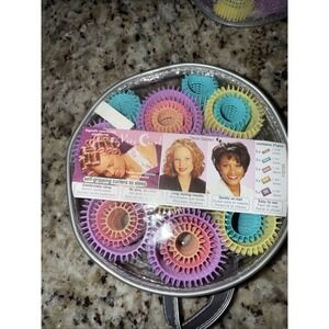 Vintage Nice Curls EZ Self Grip Curlers 21 Pc Self Grip Perm Rollers‎ 4639